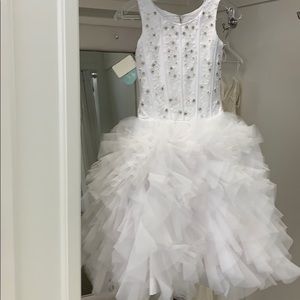 Girls 1st communion or flower girl dress.